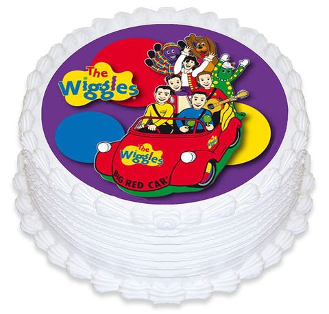 THE WIGGLES ROUND EDIBLE ICING IMAGE - 6.3 INCH / 16CM