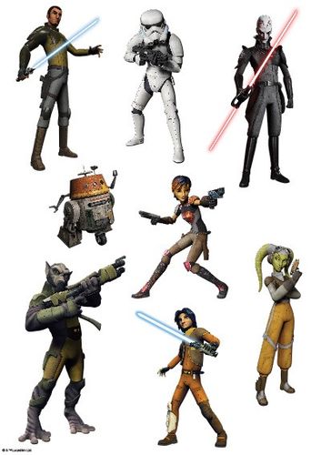 STAR WARS - REBELS CHARACTER SHEET A4 EDIBLE IMAGE