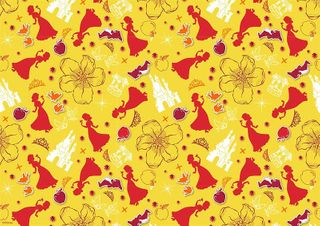 DISNEY PRINCESS - SNOW WHITE PATTERN SHEET A4 EDIBLE IMAGE
