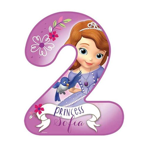 DISNEY SOFIA THE FIRST NUMBER 2 | EDIBLE IMAGE