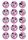 MINNIE MOUSE - 2 INCH/5CM CUPCAKE IMAGE SHEET - 15 PER SHEET