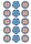 A-LEAGUE MELBOURNE CITY FC 2 INCH/5CM CUPCAKE IMAGE SHEET - 15 PER SHEET