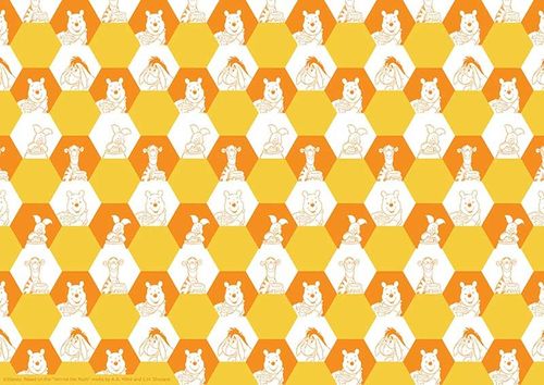 WINNIE THE POOH - PATTERN SHEET A4 EDIBLE IMAGE