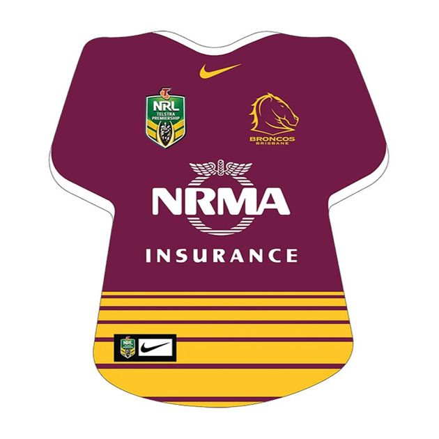 NRL BRISBANE BRONCOS JERSEY EDIBLE IMAGE