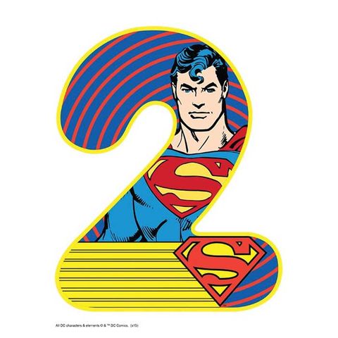 SUPERMAN NUMBER 2 | EDIBLE IMAGE