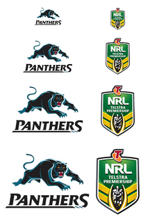NRL PENRITH PANTHERS A4 LOGO SHEET | EDIBLE IMAGE