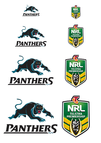 NRL PENRITH PANTHERS A4 LOGO SHEET | EDIBLE IMAGE