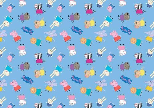 PEPPA PIG PATTERN SHEET A4 EDIBLE IMAGE