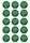 NRL CANBERRA RAIDERS 2 INCH/5CM CUPCAKE IMAGE SHEET - 15 PER SHEET