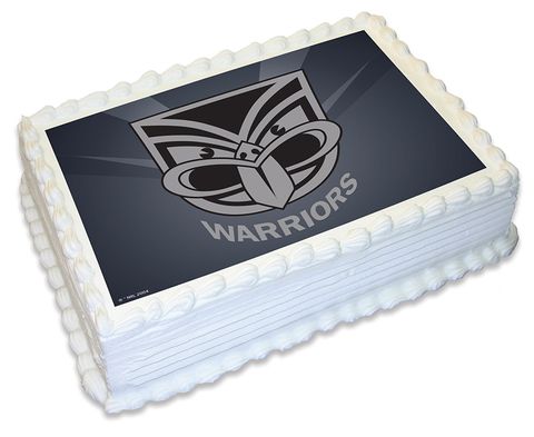 NRL NEW ZEALAND WARRIORS -  A4 EDIBLE ICING IMAGE - 29.7CM X 21CM (APPROX.)