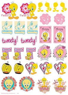 TWEETY - ICONS SHEET A4 EDIBLE IMAGE