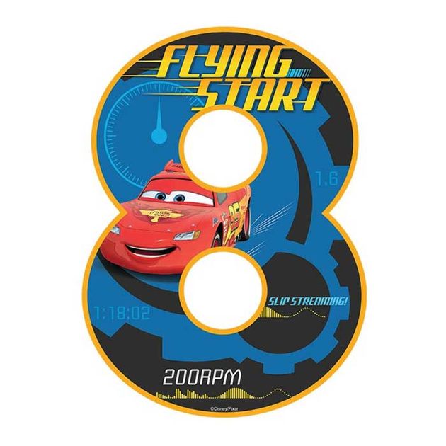 DISNEY CARS NUMBER 8 | EDIBLE IMAGE