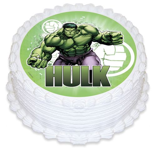 HULK ROUND EDIBLE ICING IMAGE - 6.3 INCH / 16CM