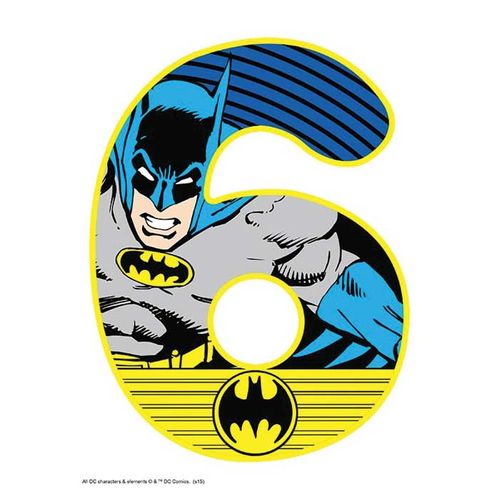 BATMAN NUMBER 6 | EDIBLE IMAGE