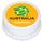 AUSTRALIA SOCCEROOS ROUND EDIBLE ICING IMAGE - 6.3 INCH / 16CM