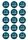 NRL PENRITH PANTHERS 2 INCH/5CM CUPCAKE IMAGE SHEET - 15 PER SHEET