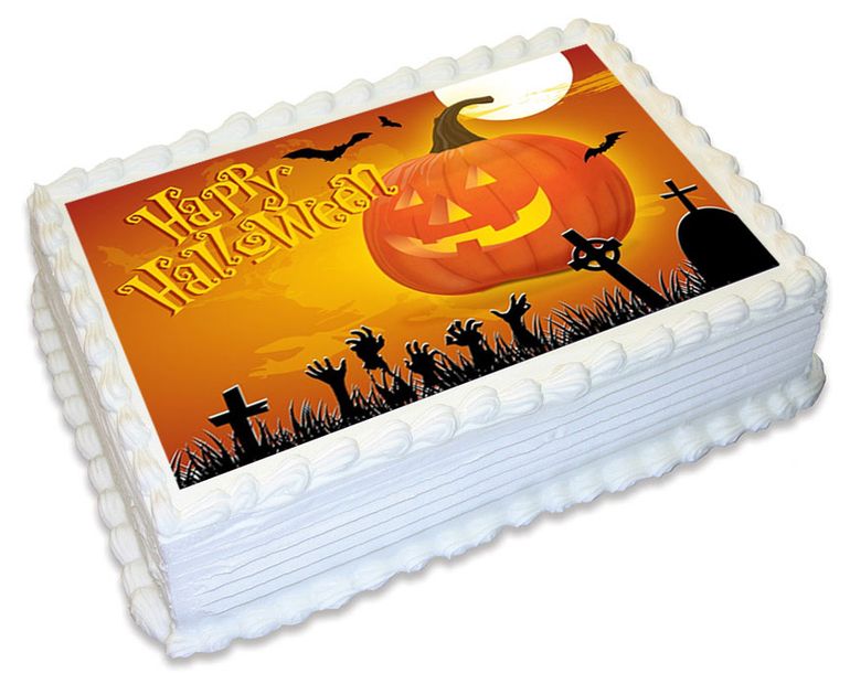 HALLOWEEN - A4 EDIBLE ICING IMAGE - 29.7CM X 21CM (APPROX.)