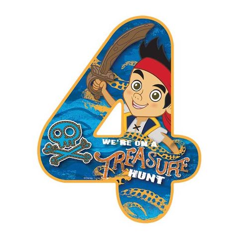 DISNEY JAKE AND THE NEVER LAND PIRATES NUMBER 4 | EDIBLE IMAGE