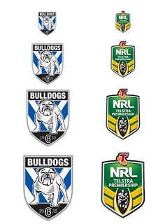 NRL CANTERBURY BULLDOGS A4 LOGO SHEET | EDIBLE IMAGE