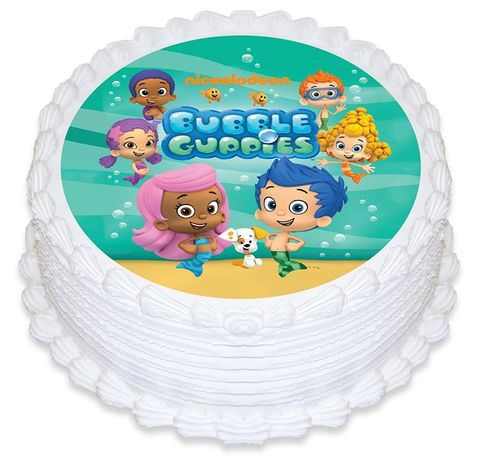 BUBBLE GUPPIES ROUND EDIBLE ICING IMAGE - 6.3 INCH / 16CM