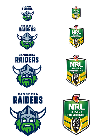 NRL CANBERRA RAIDERS A4 LOGO SHEET | EDIBLE IMAGE