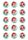 DISNEY PRINCESS - ARIEL 2 INCH/5CM CUPCAKE IMAGE SHEET - 15 PER SHEET
