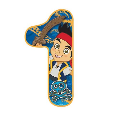 DISNEY JAKE AND THE NEVER LAND PIRATES NUMBER 1 | EDIBLE IMAGE