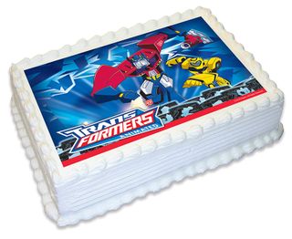 TRANSFORMERS -  A4 EDIBLE ICING IMAGE - 29.7CM X 21CM (APPROX.)