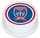 A-LEAGUE NEWCASTLE JETS FC ROUND EDIBLE ICING IMAGE - 6.3 INCH / 16CM