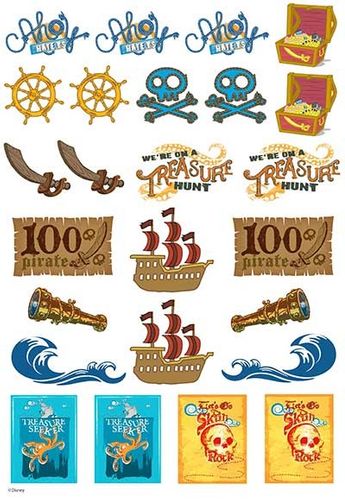 DISNEY JAKE AND THE NEVER LAND PIRATES - ICONS SHEET A4 EDIBLE IMAGE