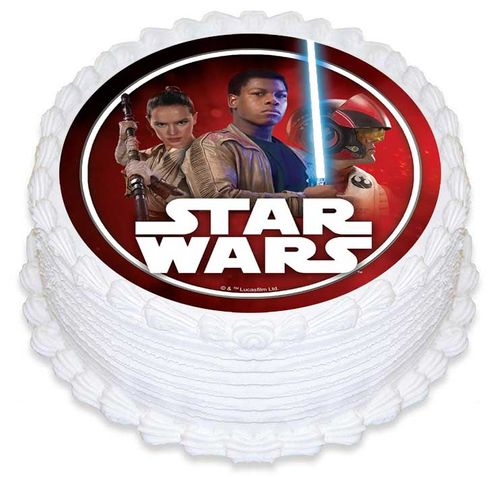 STAR WARS VII HEROES ROUND | EDIBLE IMAGE