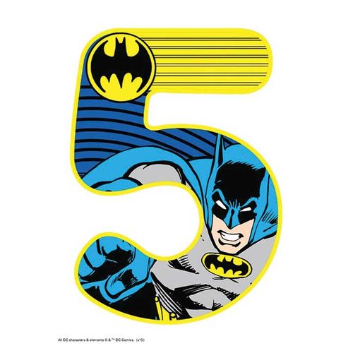 BATMAN NUMBER 5 | EDIBLE IMAGE