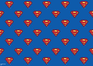 SUPERMAN - PATTERN SHEET A4 EDIBLE IMAGE