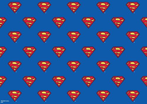 SUPERMAN - PATTERN SHEET A4 EDIBLE IMAGE