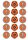 A-LEAGUE BRISBANE ROAR FC 2 INCH/5CM CUPCAKE IMAGE SHEET - 15 PER SHEET