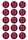 NRL BRISBANE BRONCOS 2 INCH/5CM CUPCAKE IMAGE SHEET - 15 PER SHEET