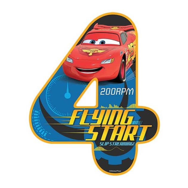 DISNEY CARS NUMBER 4 | EDIBLE IMAGE