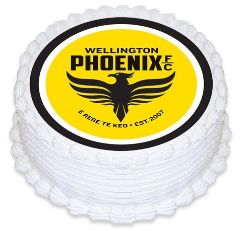 A-LEAGUE WELLINGTON FC ROUND EDIBLE ICING IMAGE - 6.3 INCH / 16CM