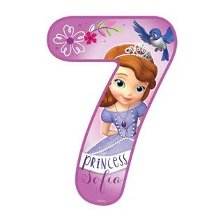 DISNEY SOFIA THE FIRST NUMBER 7 | EDIBLE IMAGE