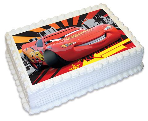 DISNEY CARS A4 EDIBLE ICING IMAGE 29.7CM X 21CM APPROX