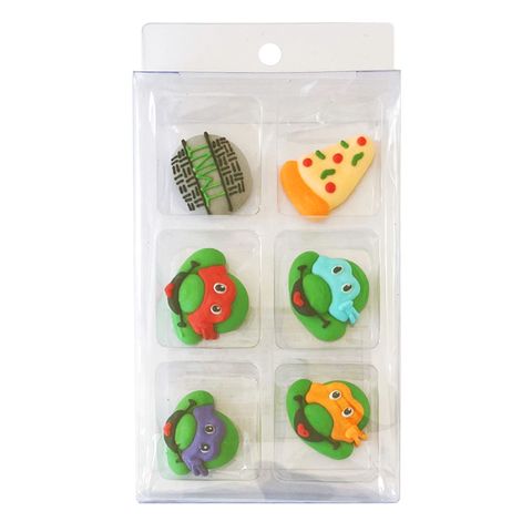 NINJA TURTLES | SUGAR DECORATIONS | 6 PIECE PACK | B/B  01/12/23