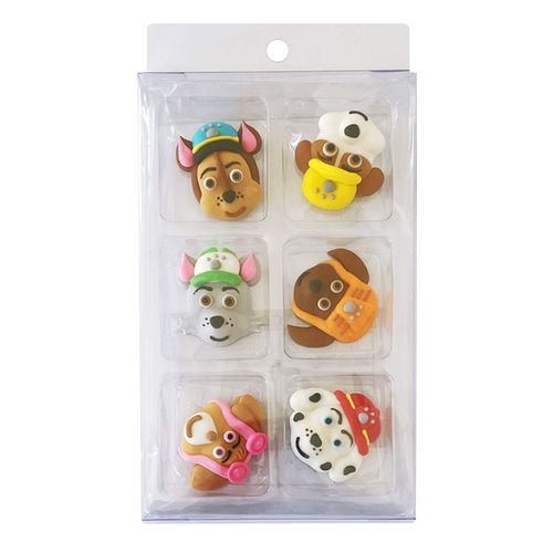 PAW PATROL | SUGAR DECORATIONS | 6 PIECE PACK