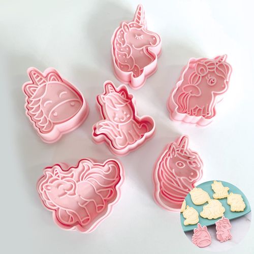 3D UNICORN | COOKIE CUTTERS | 6 PIECES