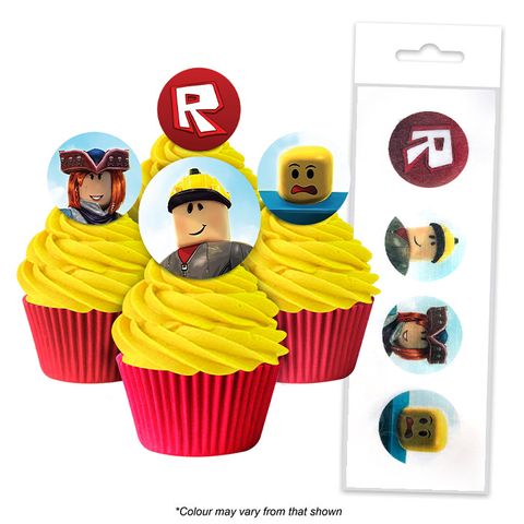 ROBLOX | EDIBLE WAFER CUPCAKE TOPPERS | 16 PIECE PACK