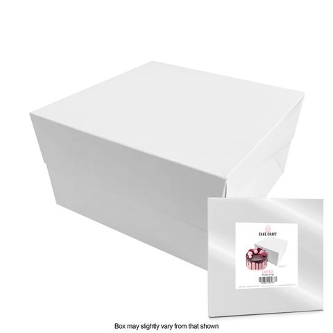 CAKE CRAFT | 10X10X6 INCH CAKE BOX | RETAIL PACK