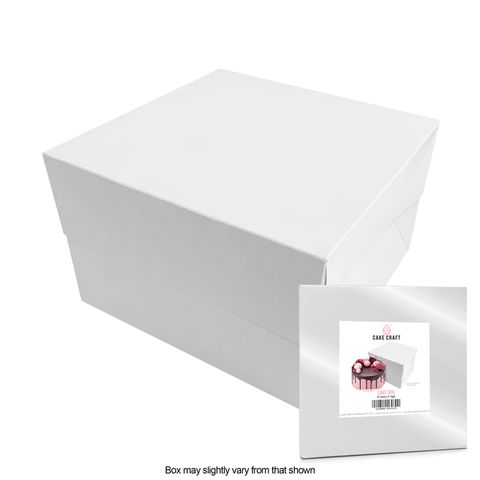 CAKE CRAFT | 6X6X5 INCH CAKE BOX | RETAIL PACK