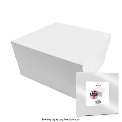 CAKE CRAFT | 9X9X5 INCH CAKE BOX | RETAIL PACK
