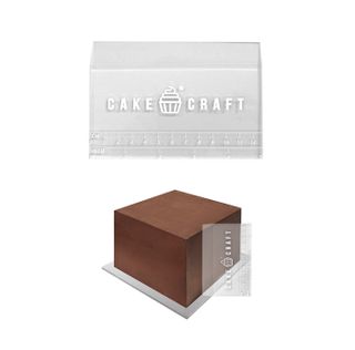 CAKE CRAFT | ACRYLIC SCRAPER WITH HEIGHT GUIDE | 5 INCH