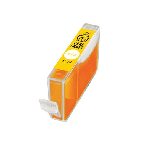 CAKE CRAFT | CANON CLI-671Y | EDIBLE INK REFILL CARTRIDGE | YELLOW | 14ML