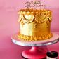 CAKE CRAFT | METAL TOPPER | HAPPY BIRTHDAY STYLE #2  | GOLD